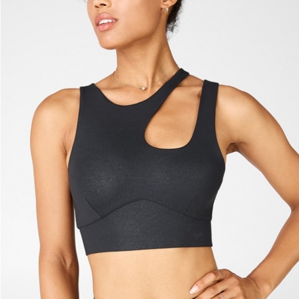 Fabletics Black Sports Bra and Leggings Set M